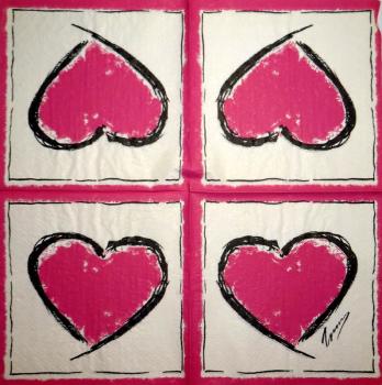 025 Heart / Hearts - 3-ply - Herlitz